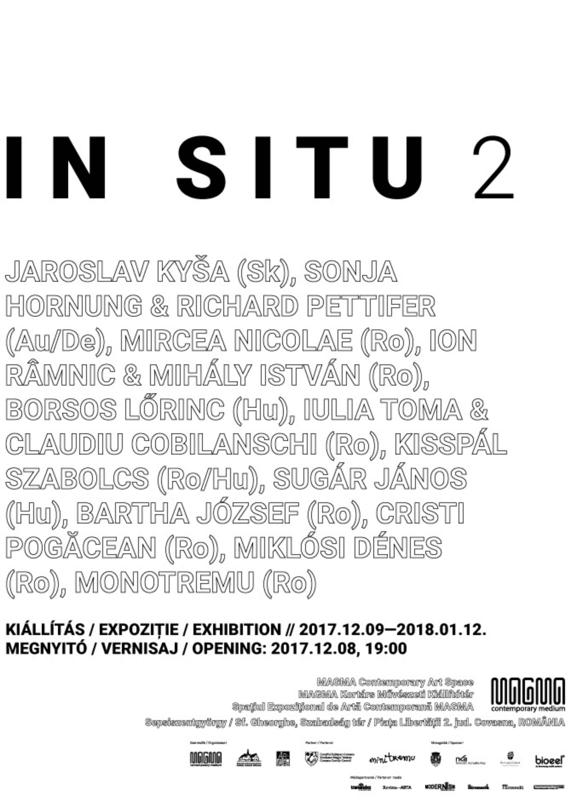 MAGMA Contemporary Art Space – IN SITU 2 – group exhibition – 09.12.2017 – 12.01.2018