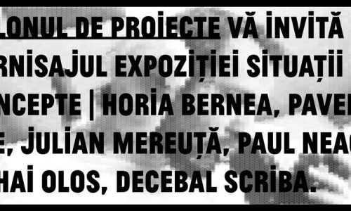 Situations and Concepts – Artists: Horia Bernea, Pavel Ilie, Julian Mereuță, Paul Neagu, Mihai Olos, Decebal Scriba
