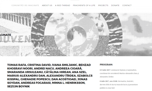 COMUNITĂŢI RE-IMAGINATE / RE-IMAGINED COMMUNITIES